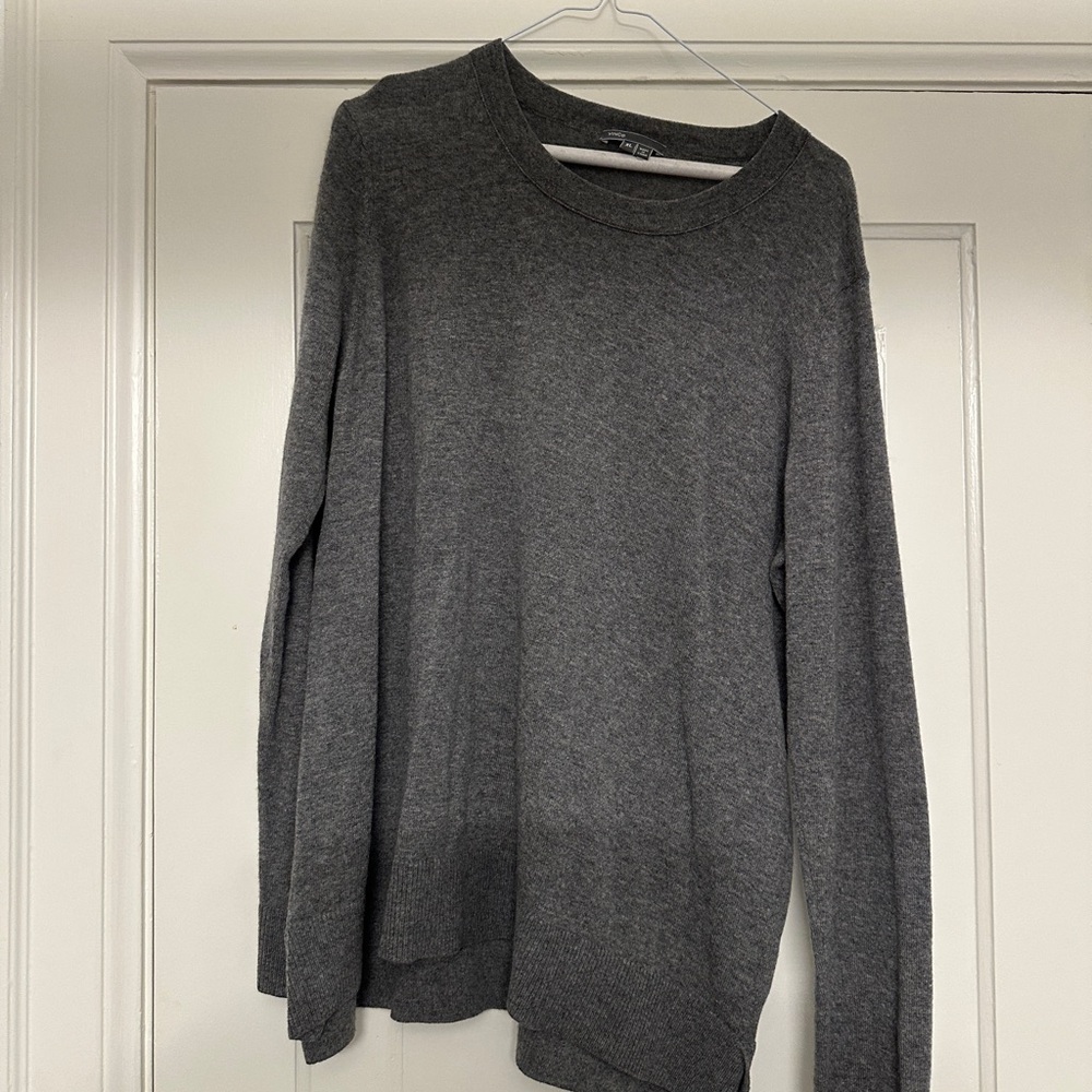 Vince Charcoal Crew Neck Sweater